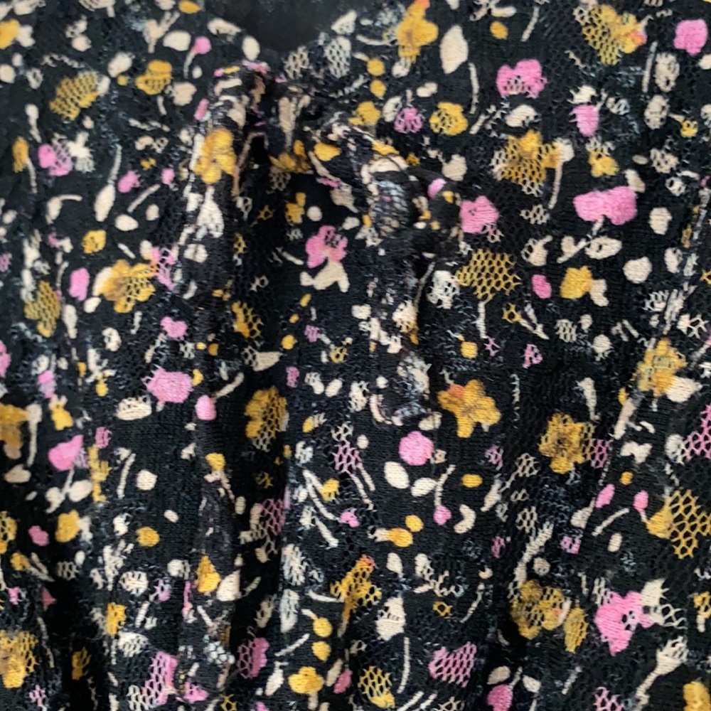 Black Floral Dress - Picture 2 of 4